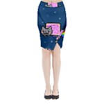 Nyan Cat Midi Wrap Pencil Skirt