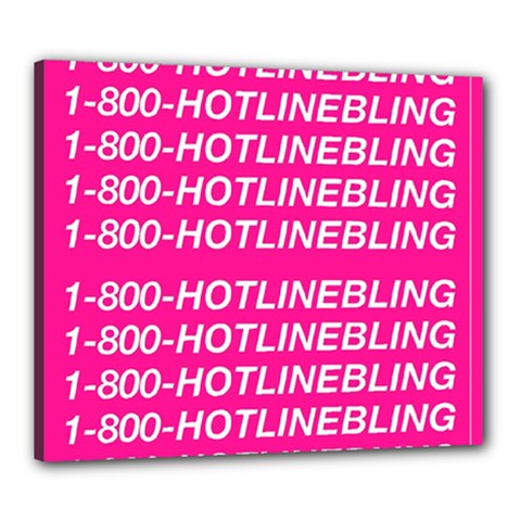 1 800 1 800 1800 Hotline Bling Canvas 24  x 20  (Stretched) from ArtsNow.com