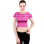1 800 1 800 1800 Hotline Bling Crew Neck Crop Top