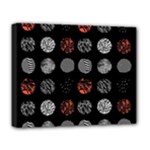Digital Art Dark Pattern Abstract Orange Black White Twenty One Pilots Deluxe Canvas 20  x 16  (Stretched)