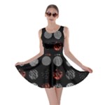 Digital Art Dark Pattern Abstract Orange Black White Twenty One Pilots Skater Dress