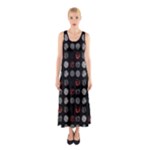 Digital Art Dark Pattern Abstract Orange Black White Twenty One Pilots Sleeveless Maxi Dress