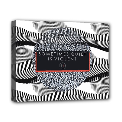 Sometimes Quiet Is Violent Twenty One Pilots The Meaning Of Blurryface Album Canvas 10  x 8  (Stretched) from ArtsNow.com