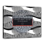 Sometimes Quiet Is Violent Twenty One Pilots The Meaning Of Blurryface Album Canvas 20  x 16  (Stretched)