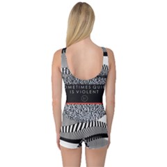 One Piece Boyleg Swimsuit 