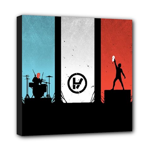 Twenty One 21 Pilots Mini Canvas 8  x 8  (Stretched) from ArtsNow.com