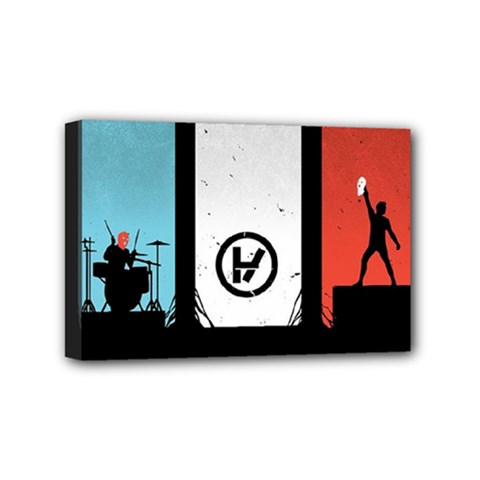 Twenty One 21 Pilots Mini Canvas 6  x 4  (Stretched) from ArtsNow.com