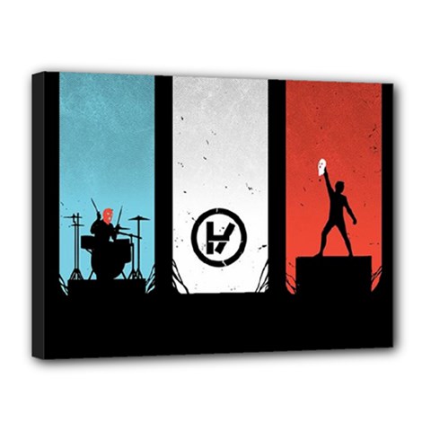 Twenty One 21 Pilots Canvas 16  x 12  (Stretched) from ArtsNow.com