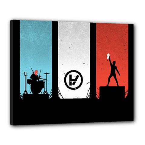 Twenty One 21 Pilots Canvas 20  x 16  (Stretched) from ArtsNow.com