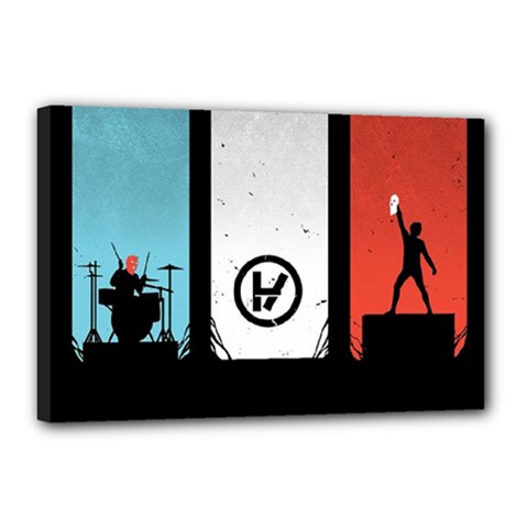 Twenty One 21 Pilots Canvas 18  x 12  (Stretched) from ArtsNow.com