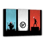 Twenty One 21 Pilots Canvas 18  x 12  (Stretched)