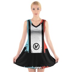 V-Neck Sleeveless Dress 