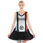Twenty One 21 Pilots V-Neck Sleeveless Dress