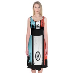 Twenty One 21 Pilots Midi Sleeveless Dress from ArtsNow.com