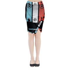 Twenty One 21 Pilots Midi Wrap Pencil Skirt from ArtsNow.com