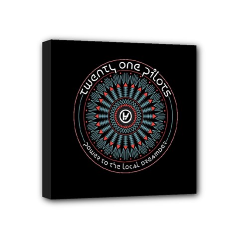 Twenty One Pilots Power To The Local Dreamder Mini Canvas 4  x 4  (Stretched) from ArtsNow.com