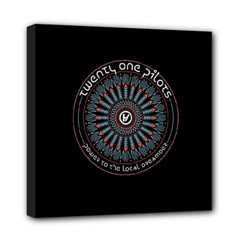 Twenty One Pilots Power To The Local Dreamder Mini Canvas 8  x 8  (Stretched) from ArtsNow.com