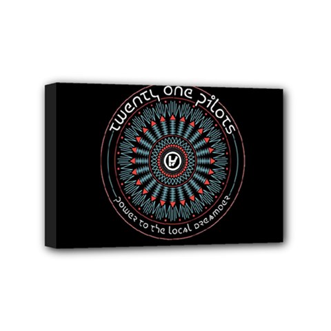 Twenty One Pilots Power To The Local Dreamder Mini Canvas 6  x 4  (Stretched) from ArtsNow.com