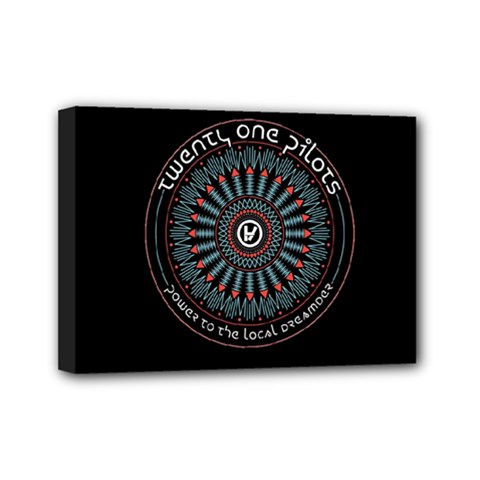 Twenty One Pilots Power To The Local Dreamder Mini Canvas 7  x 5  (Stretched) from ArtsNow.com