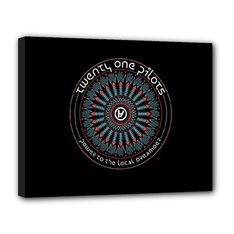 Twenty One Pilots Power To The Local Dreamder Canvas 14  x 11  (Stretched) from ArtsNow.com