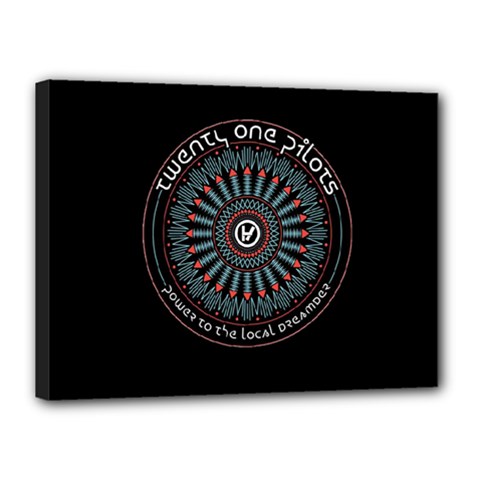 Twenty One Pilots Power To The Local Dreamder Canvas 16  x 12  (Stretched) from ArtsNow.com