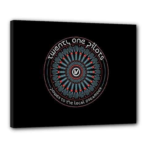 Twenty One Pilots Power To The Local Dreamder Canvas 20  x 16  (Stretched) from ArtsNow.com
