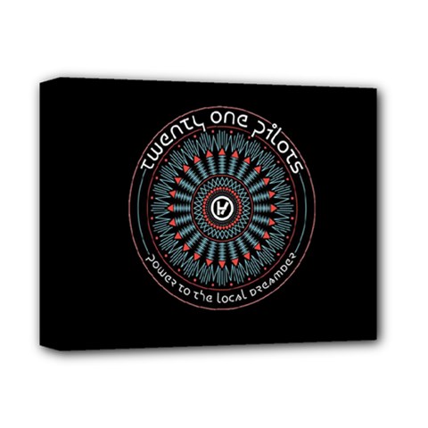 Twenty One Pilots Power To The Local Dreamder Deluxe Canvas 14  x 11  (Stretched) from ArtsNow.com