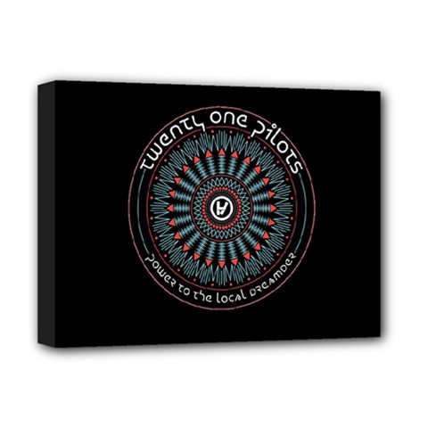 Twenty One Pilots Power To The Local Dreamder Deluxe Canvas 16  x 12  (Stretched)  from ArtsNow.com