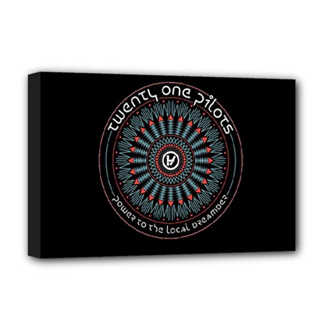 Twenty One Pilots Power To The Local Dreamder Deluxe Canvas 18  x 12  (Stretched) from ArtsNow.com