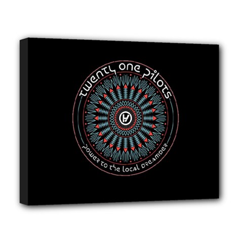 Twenty One Pilots Power To The Local Dreamder Deluxe Canvas 20  x 16  (Stretched) from ArtsNow.com