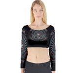 Twenty One Pilots Power To The Local Dreamder Long Sleeve Crop Top (Tight Fit)