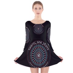 Long Sleeve Velvet Skater Dress 