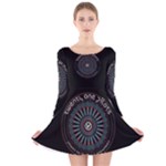Twenty One Pilots Power To The Local Dreamder Long Sleeve Velvet Skater Dress