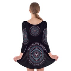 Long Sleeve Velvet Skater Dress 