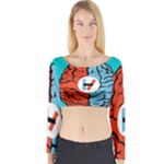 Twenty One Pilots  Long Sleeve Crop Top (Tight Fit)