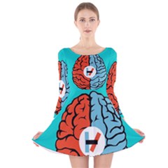 Long Sleeve Velvet Skater Dress 