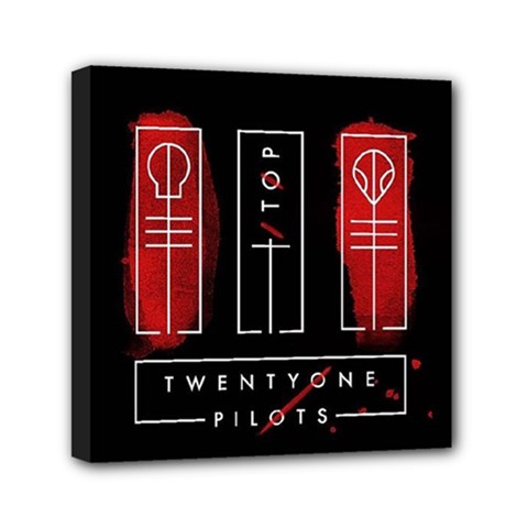 Twenty One Pilots Mini Canvas 6  x 6  (Stretched) from ArtsNow.com