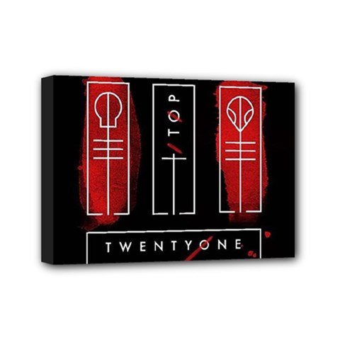 Twenty One Pilots Mini Canvas 7  x 5  (Stretched) from ArtsNow.com
