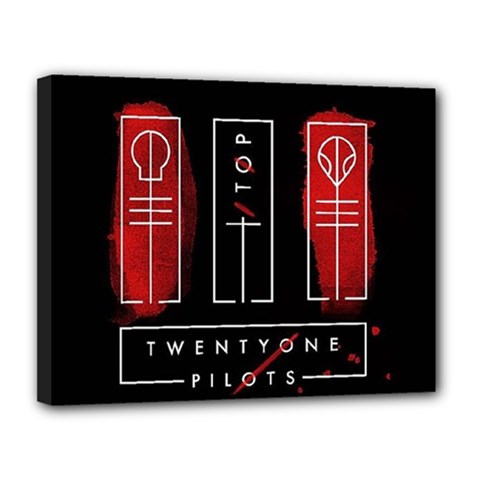 Twenty One Pilots Canvas 14  x 11  (Stretched) from ArtsNow.com