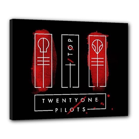 Twenty One Pilots Canvas 20  x 16  (Stretched) from ArtsNow.com