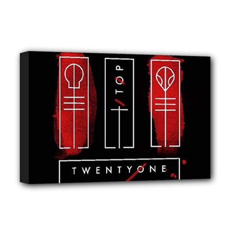 Twenty One Pilots Deluxe Canvas 18  x 12  (Stretched) from ArtsNow.com