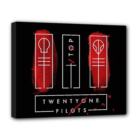 Twenty One Pilots Deluxe Canvas 20  x 16  (Stretched) from ArtsNow.com