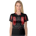 Twenty One Pilots Women s V-Neck Sport Mesh Tee