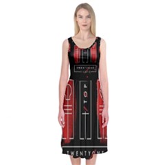 Twenty One Pilots Midi Sleeveless Dress from ArtsNow.com