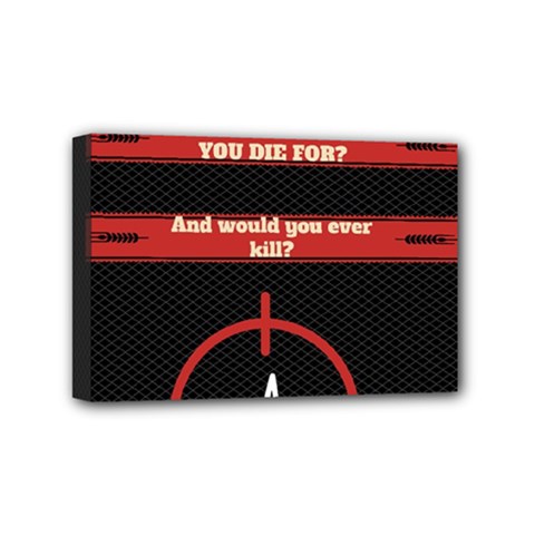 Twenty One Pilots Album Lyrics Mini Canvas 6  x 4  (Stretched) from ArtsNow.com