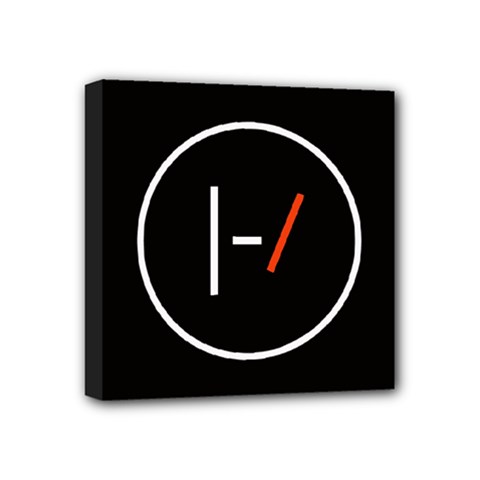 Twenty One Pilots Band Logo Mini Canvas 4  x 4  (Stretched) from ArtsNow.com