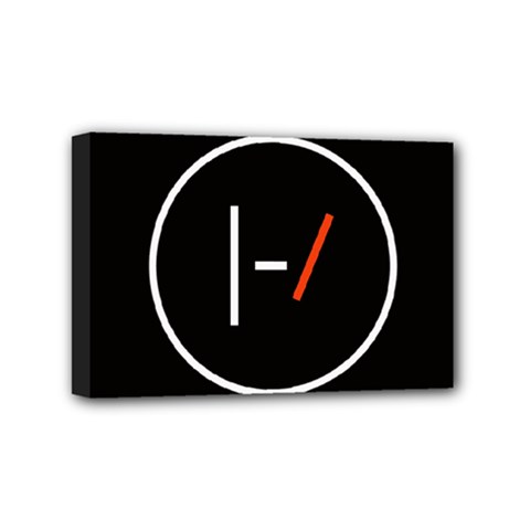 Twenty One Pilots Band Logo Mini Canvas 6  x 4  (Stretched) from ArtsNow.com