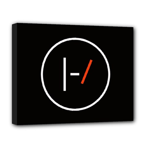 Twenty One Pilots Band Logo Deluxe Canvas 20  x 16  (Stretched) from ArtsNow.com