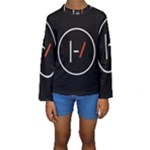 Twenty One Pilots Band Logo Kid s Long Sleeve Swimwear