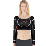 Twenty One Pilots Band Logo Long Sleeve Crop Top (Tight Fit)